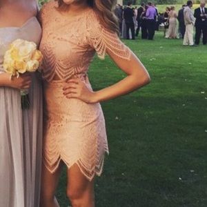 For Love & Lemons lace trim skirt set-XS